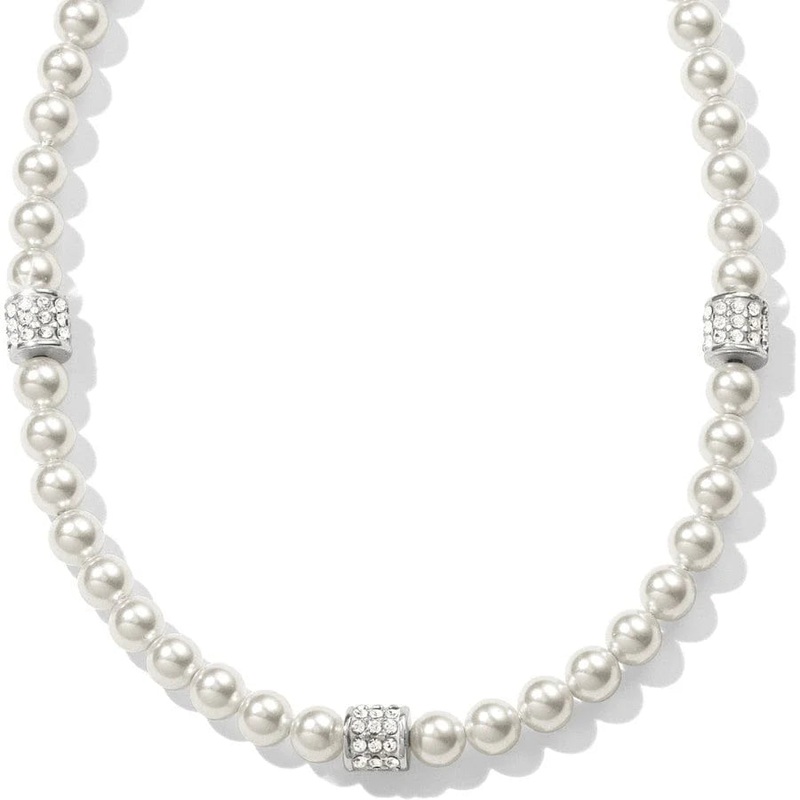 Brighton Meridian Petite Pearl Station Necklace