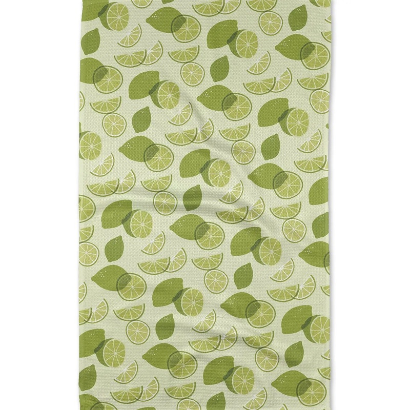 Geometry Limes Tea Towel