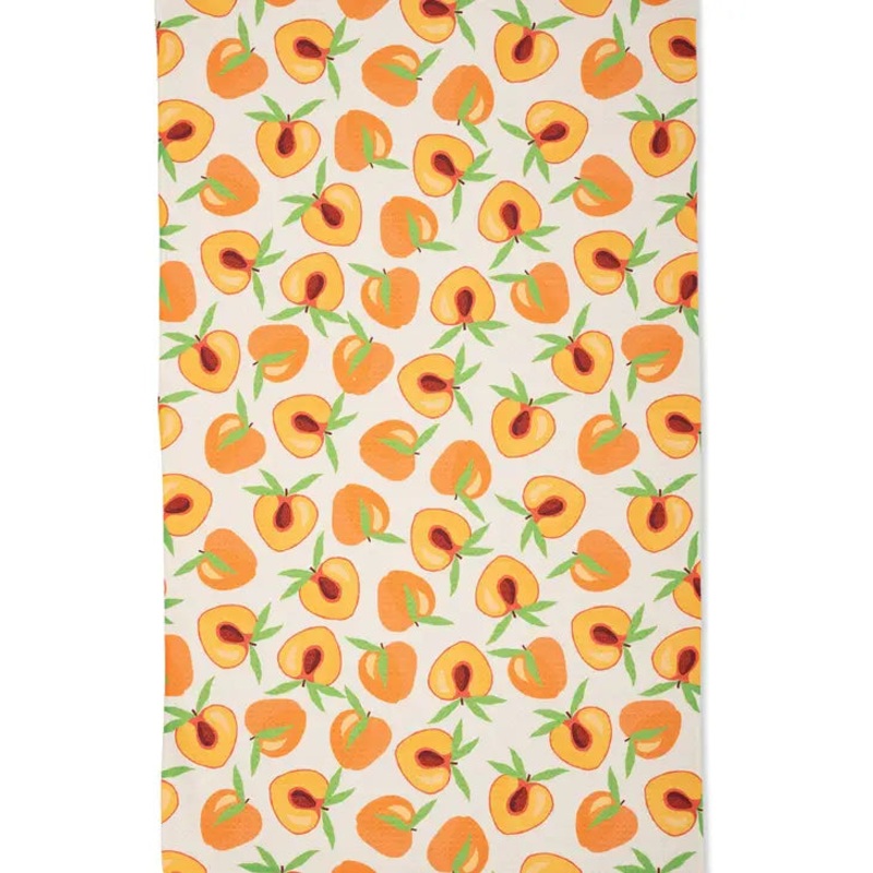 Geometry Sweet Peach Tea Towel