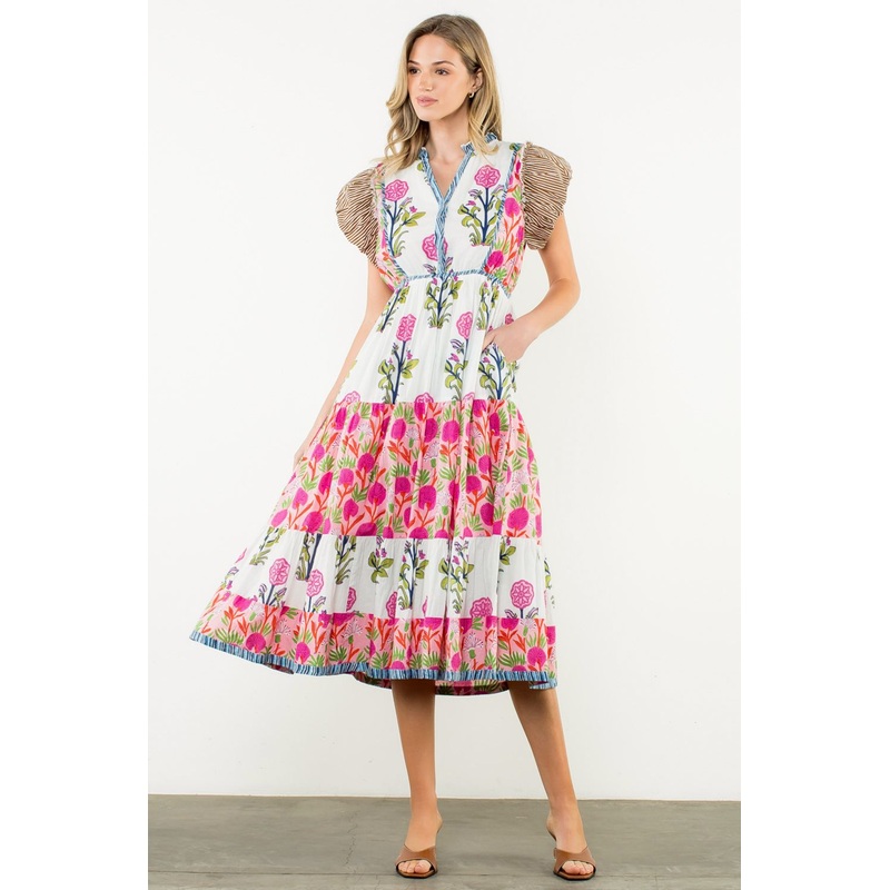 Th Patchwork Print Maxi Dress|XSmall|Small|Medium|Large|XLarge