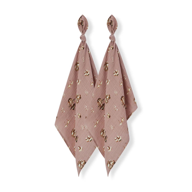 MilkBarn Burp Cloths -Mushroom