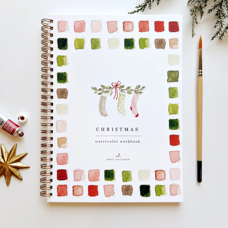 Watercolor Workbook Set -Christmas