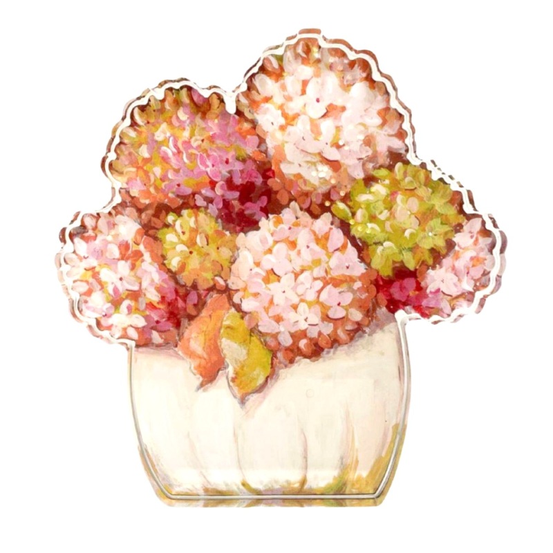 Acrylic Hydrangea Pumpkin