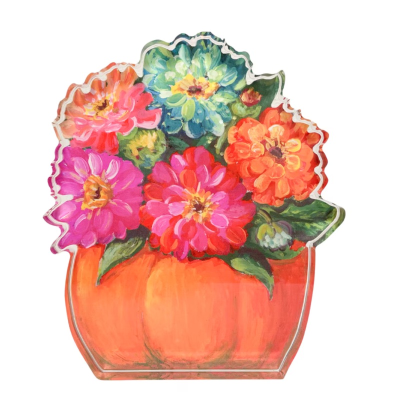 Acrylic Zinnia Pumpkin