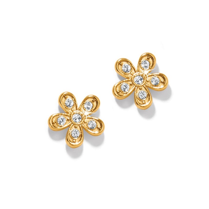 Brighton Enchanting Flower Post Earrings -Gold