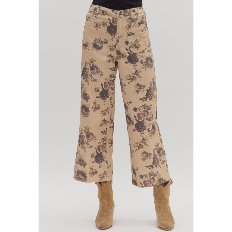 E Floral Ankle Pants|Small|Medium|Large