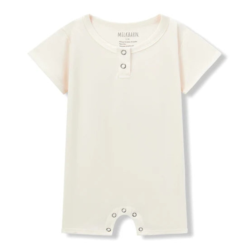 MilkBarn SS Luxe Solid Shortall -Salt 3-6