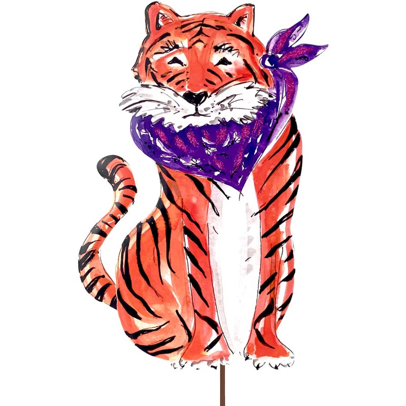Purple Bandana Tiger Stake