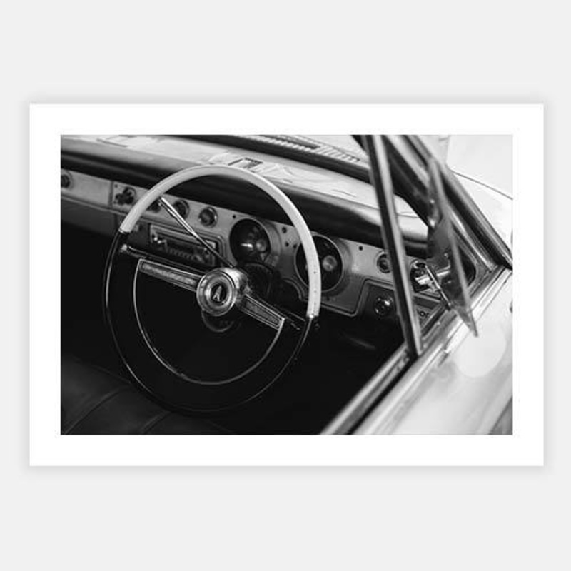 Car Two|E – 500 x 760|F – 660 x 1000|G – 850 x 1300|Photographic Paper|Canvas|Rag Paper|None|Black|White|Scandi