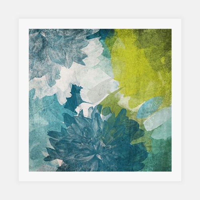 Blue and Green Inspiration I|C – 400 x 400|D – 500 x 500|E – 600 x 600|F – 760 x 760|Matt Photographic Paper|None|Black|White|Scandi