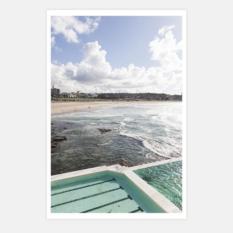 Bondi Pools 02|C – 400 x 500|D – 500 x 600|E – 600 x 760|F – 760 x 1000|G – 1000 x 1300|Matt Photographic Paper|Canvas|None|White|Black|Scandi