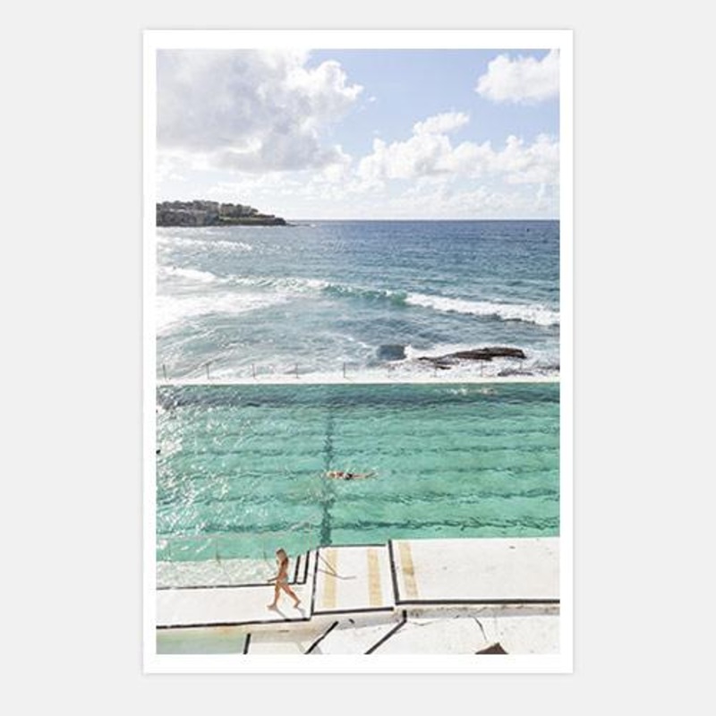Bondi Pools 04|C – 400 x 500|D – 500 x 600|E – 600 x 760|F – 760 x 1000|G – 1000 x 1300|Matt Photographic Paper|Canvas|None|White|Black|Scandi