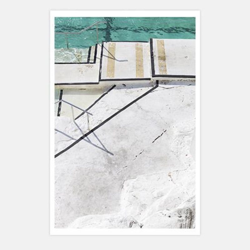 Bondi Pools 05|C – 400 x 500|D – 500 x 600|E – 600 x 760|F – 760 x 1000|G – 1000 x 1300|Matt Photographic Paper|Canvas|None|White|Black|Scandi
