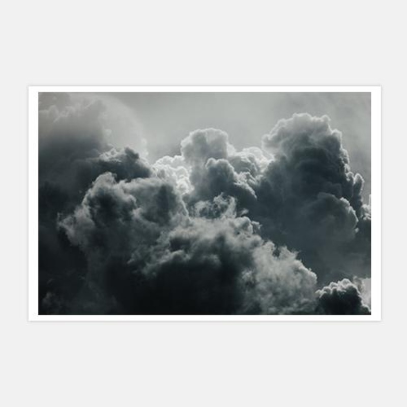 Clouds 2|E – 500 x 760|F – 660 x 1000|G – 850 x 1300|Canvas|Rag Paper|Photographic Paper|None|Black|White|Scandi