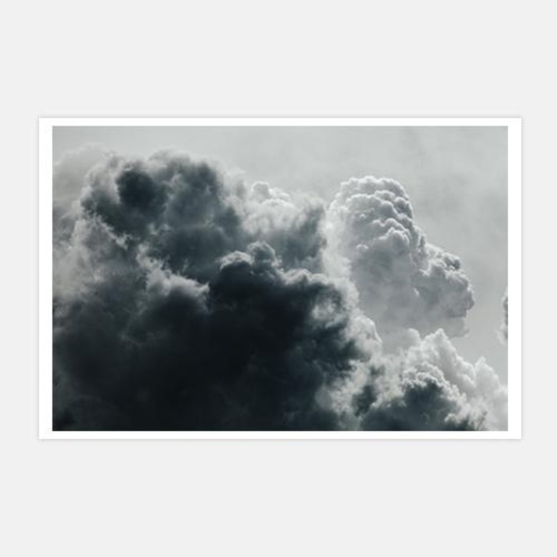 Clouds 3|E – 500 x 760|F – 660 x 1000|G – 850 x 1300|Canvas|Rag Paper|Photographic Paper|None|Black|White|Scandi