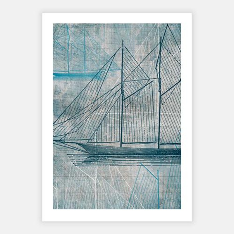 Danielas Sailboat III|C – 400 x 500|D – 500 x 600|E – 600 x 760|Matt Photographic Paper|None|Black|White|Scandi