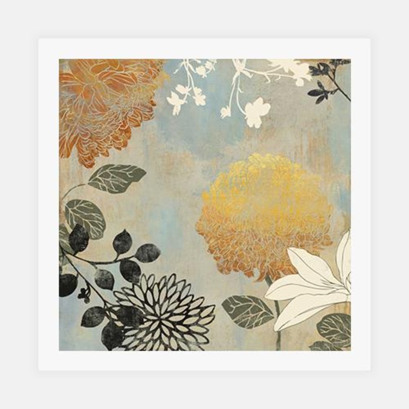 Grace Flowers II|C – 400 x 400|D – 500 x 500|E – 600 x 600|F – 760 x 760|G – 1000 x 1000|Matt Photographic Paper|Canvas|None|White|Black|Scandi