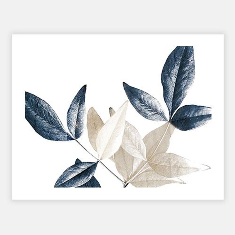 Midnight Leaves 2|C – 400 x 500|D – 500 x 600|E – 600 x 760|F – 760 x 1000|Matt Photographic Paper|None|White|Black|Scandi