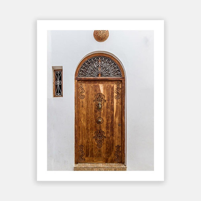 Moroccan Door|C – 400 x 500|D – 500 x 600|E – 600 x 760|F – 760 x 1000|G – 1000 x 1300|Matt Photographic Paper|Canvas|None|Black|White|Scandi