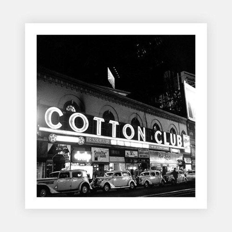 Cotton Club Marquee In NY 1|B – 290 x 290|Photographic Paper|None|White|Black|Scandi