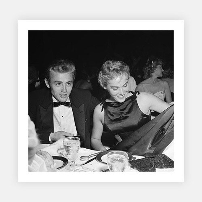 James Dean And Ursula Andress|B – 290 x 290|C – 380 x 380|D – 490 x 490|E – 560 x 560|F – 710 x 710|G – 965 x 965|Photographic Paper|None|White|Black|Scandi