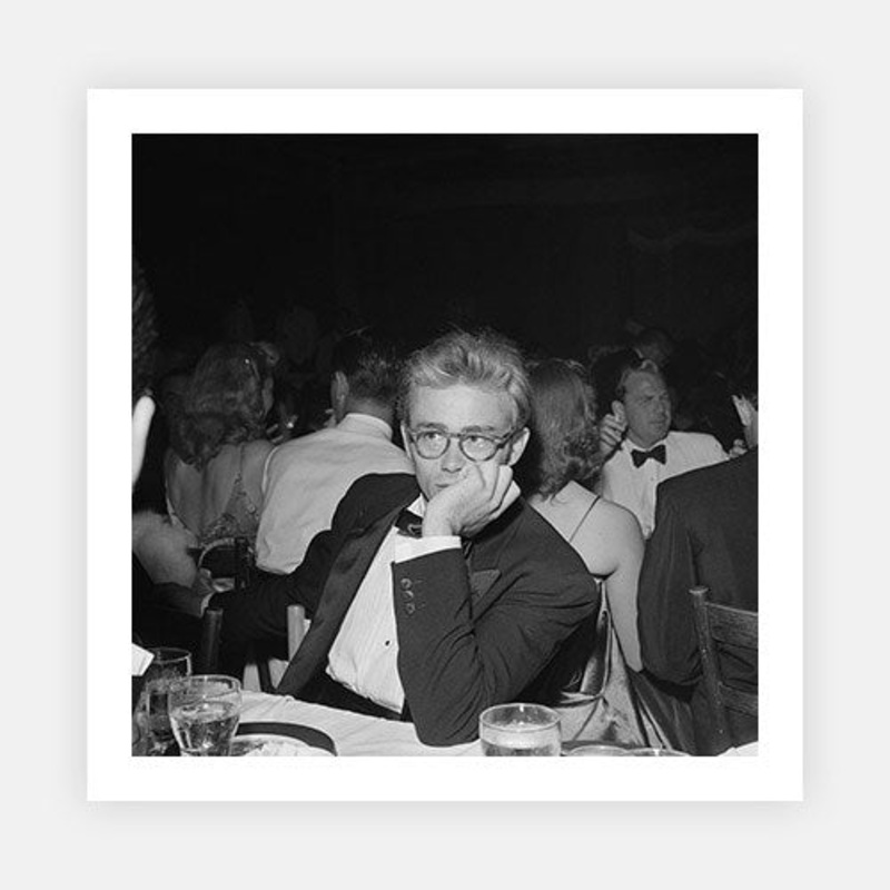 James Dean|B – 290 x 290|C – 380 x 380|D – 490 x 490|E – 560 x 560|G – 965 x 965|F – 710 x 710|Photographic Paper|None|White|Black|Scandi