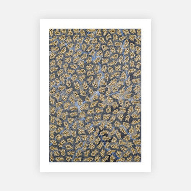 Kingingyarra (Oyster Shells)|F – 687 X 1000|Rag Paper|None|White|Black|Scandi