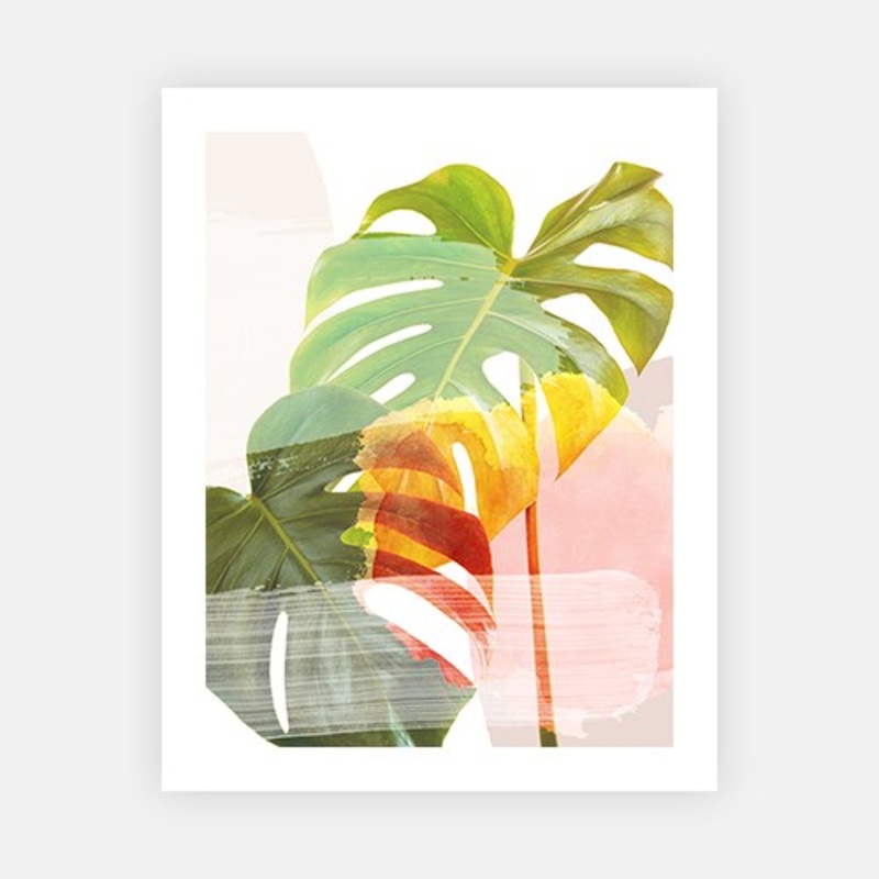 Pastel Leaves|C – 400 x 500|D – 500 x 600|E – 600 x 760|F – 760 x 1000|G – 1000 x 1300|Matt Photographic Paper|Canvas|None|White|Black|Scandi