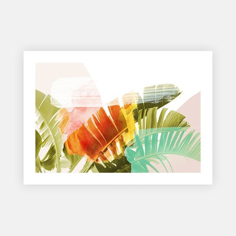Pastel Palms|C – 400 x 500|D – 500 x 600|E – 600 x 760|F – 760 x 1000|G – 1000 x 1300|Matt Photographic Paper|Canvas|None|White|Black|Scandi