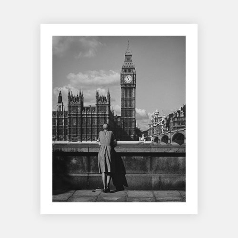 Big Ben From The South Bank|B – 195 x 290|Photographic Paper|None|White|Black|Scandi