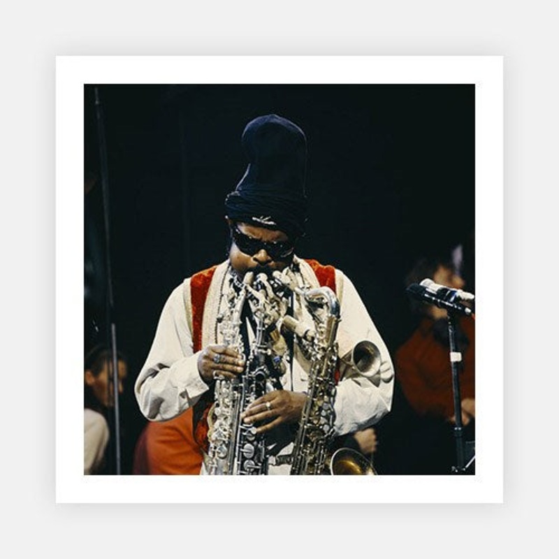 Jazz Muscian Roland Kirk|B – 290 x 290|C – 380 x 380|Photographic Paper|None|White|Black|Scandi