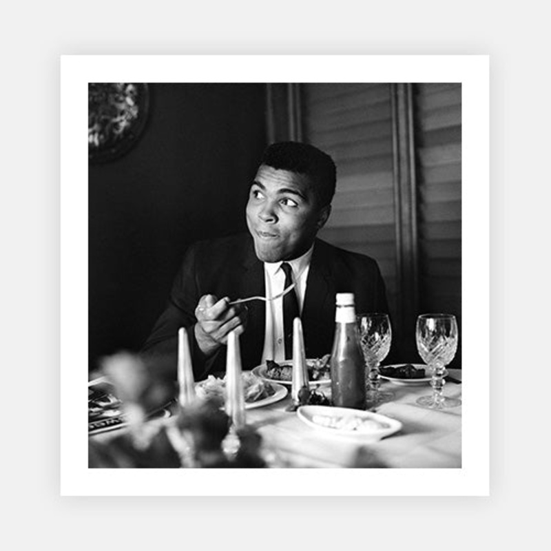 Muhammad Ali|C – 380 x 380|D – 490 x 490|E – 560 x 560|F – 710 x 710|G – 965 x 965|Photographic Paper|None|White|Black|Scandi