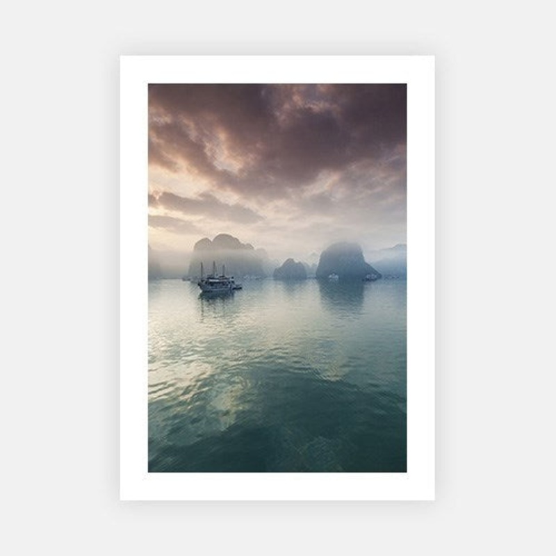Halong Bay|C – 400 x 500|D – 500 x 600|E – 600 x 760|F – 760 x 1000|G – 1000 x 1300|Matt Photographic Paper|Canvas|None|White|Black|Scandi
