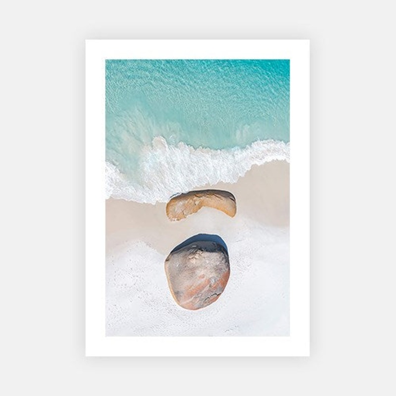 Little Beach Rocks|E – 500 x 760|F – 660 x 1000|G – 850 x 1300|Photographic Paper|Rag Paper|Canvas|None|White|Black|Scandi