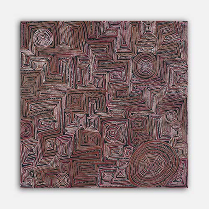 Lukarrara Jukurrpa (Desert Fringe-rush Seed Dreaming)