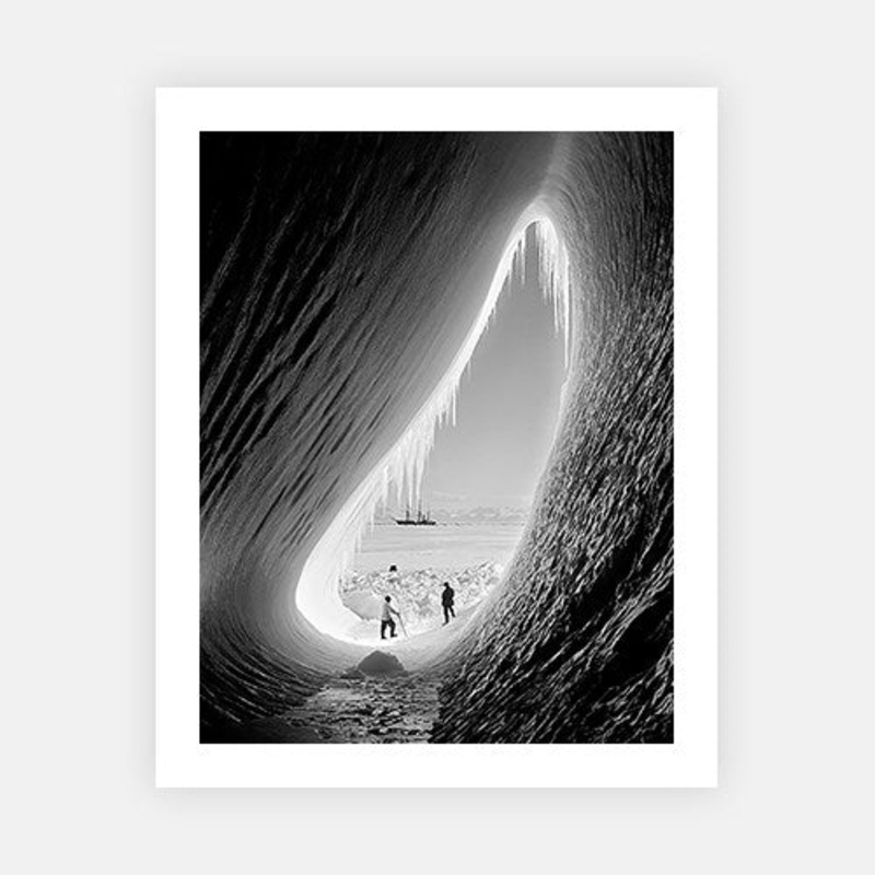 Ponting: Ice Grotto|C – 320 x 490|D – 390 x 590|E – 490 x 730|F – 640 x 965|G – 965 x 1440|Photographic Paper|None|White|Black|Scandi
