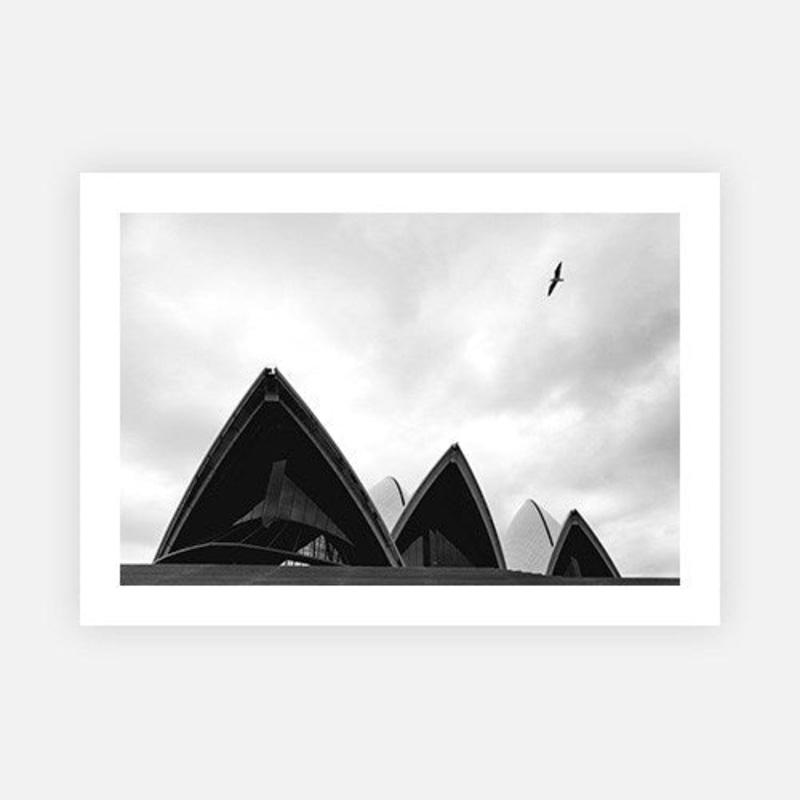 Sydney Opera House|E – 500 x 760|F – 660 x 1000|G – 850 x 1300|Photographic Paper|Rag Paper|Canvas|None|White|Black|Scandi