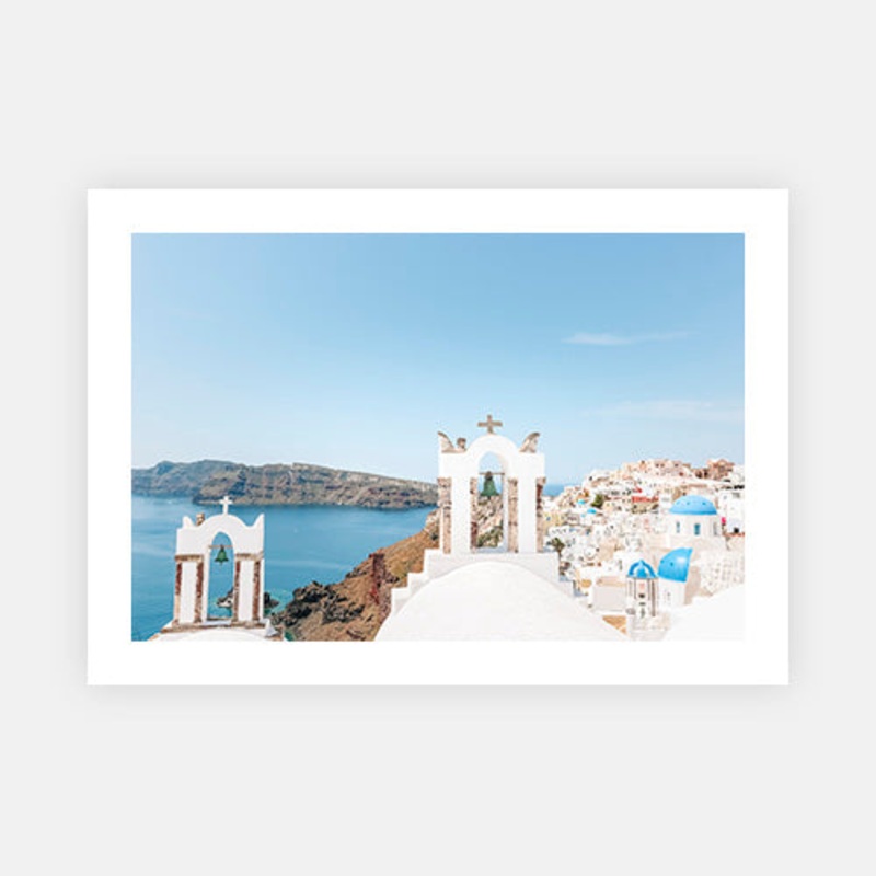 Santorini Bells|E – 500 x 760|F – 660 x 1000|G – 850 x 1300|Photographic Paper|Rag Paper|Canvas|None|White|Black|Scandi