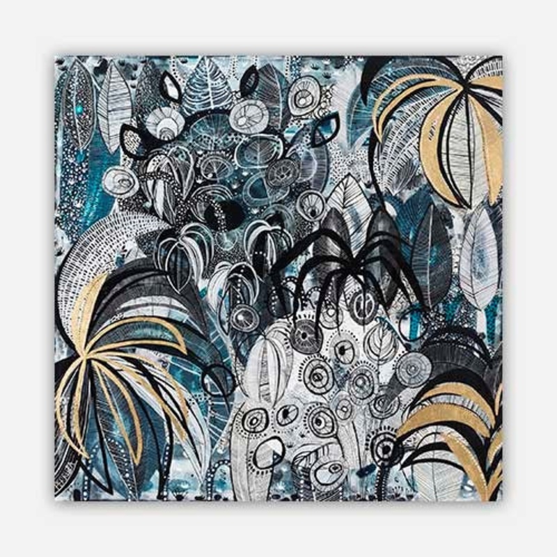 Reef View Garden II|1220 x 1220|Canvas|None