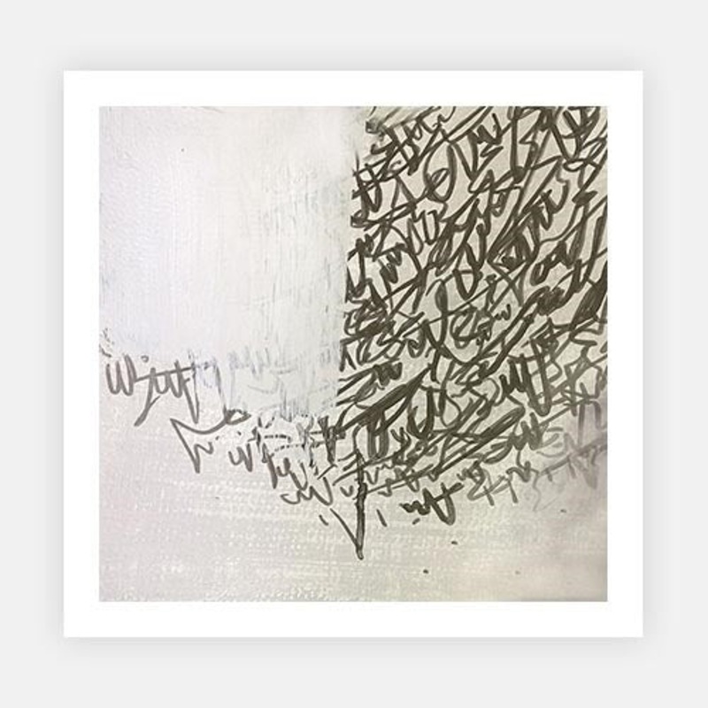 Scrawl – Original Art|M – 1010 x 1010|L – 1210 x 1210|XL – 1500 x 1500|Canvas|Black|Scandi|White
