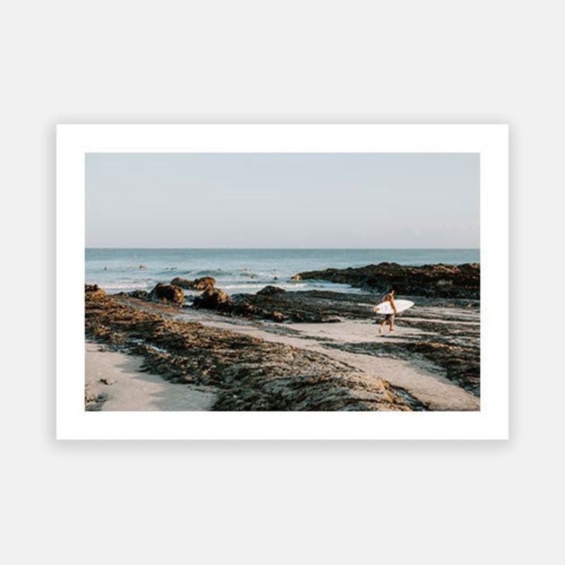 Surf Walk|E – 500 x 760|F – 660 x 1000|G – 850 x 1300|Photographic Paper|Rag Paper|Canvas|None|White|Black|Scandi