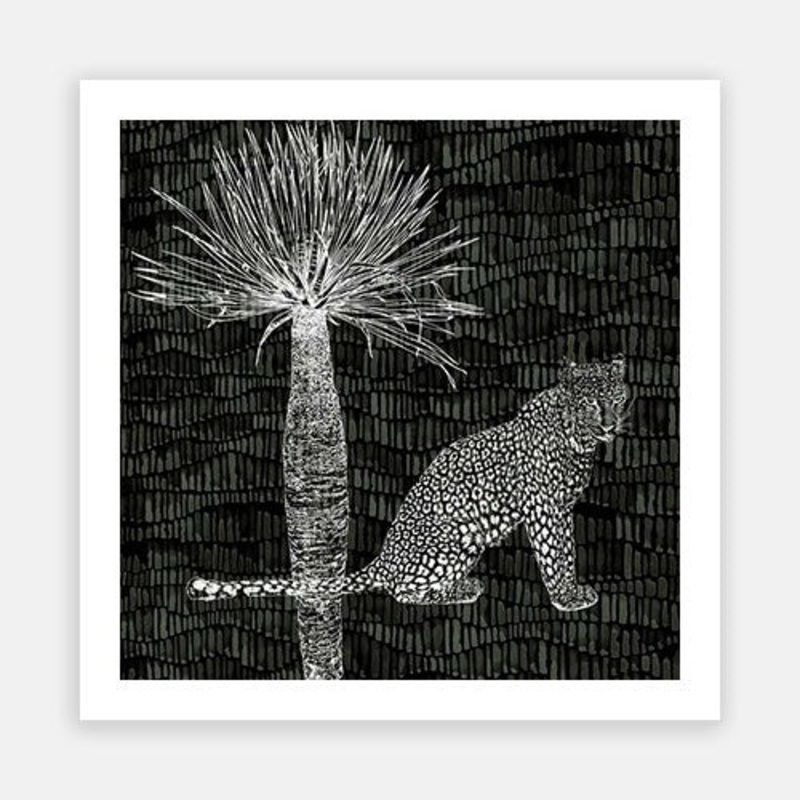 Nightfall Cat – Black|C – 400 x 400|D – 500 x 500|E – 600 x 600|F – 760 x 760|G – 1000 x 1000|Matt Photographic Paper|Canvas|None|White|Black|Scandi