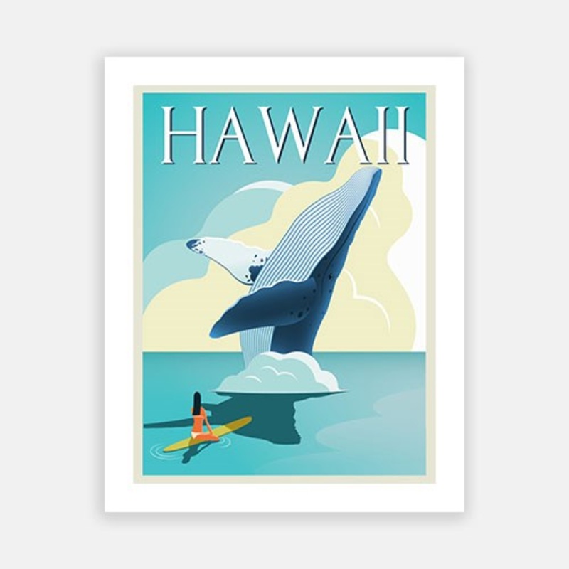 Poster – Hawaii|C – 400 x 500|D – 500 x 600|E – 600 x 760|F – 760 x 1000|G – 1000 x 1300|Matt Photographic Paper|Canvas|None|White|Black|Scandi