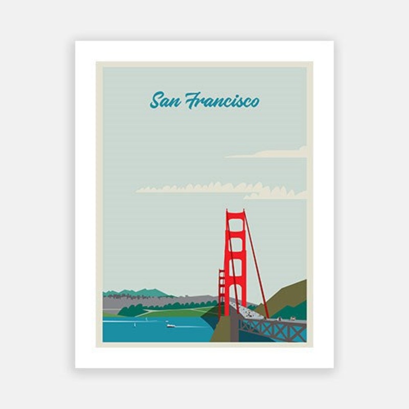 Poster – San Francisco|C – 400 x 500|D – 500 x 600|E – 600 x 760|F – 760 x 1000|G – 1000 x 1300|Matt Photographic Paper|Canvas|None|White|Black|Scandi