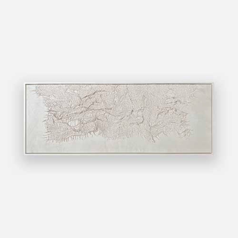 Woven In Time 03|1365 x 505|Canvas|White