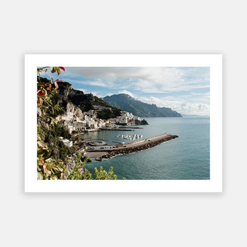 Amalfi Town View 01|E – 500 x 760|F – 660 x 1000|G – 850 x 1300|Photographic Paper|Rag Paper|Canvas|None|White|Black|Scandi
