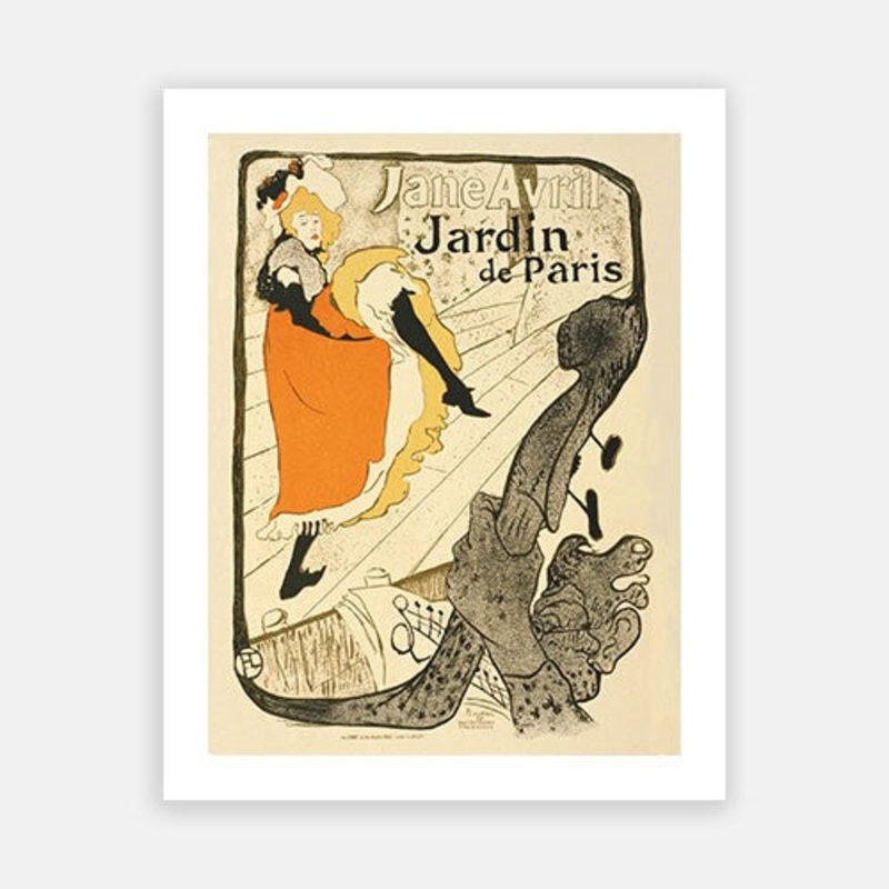 Art Nouveau – French Dancer|C – 400 x 500|D – 500 x 600|E – 600 x 760|F – 760 x 1000|G – 1000 x 1300|Matt Photographic Paper|Canvas|None|White|Black|Scandi
