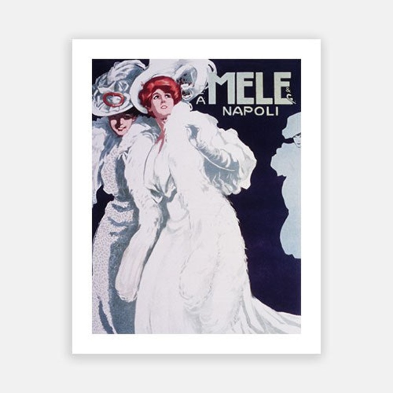 Art Nouveau – Mele and Napoli|C – 400 x 500|D – 500 x 600|E – 600 x 760|F – 760 x 1000|G – 1000 x 1300|Matt Photographic Paper|Canvas|None|White|Black|Scandi
