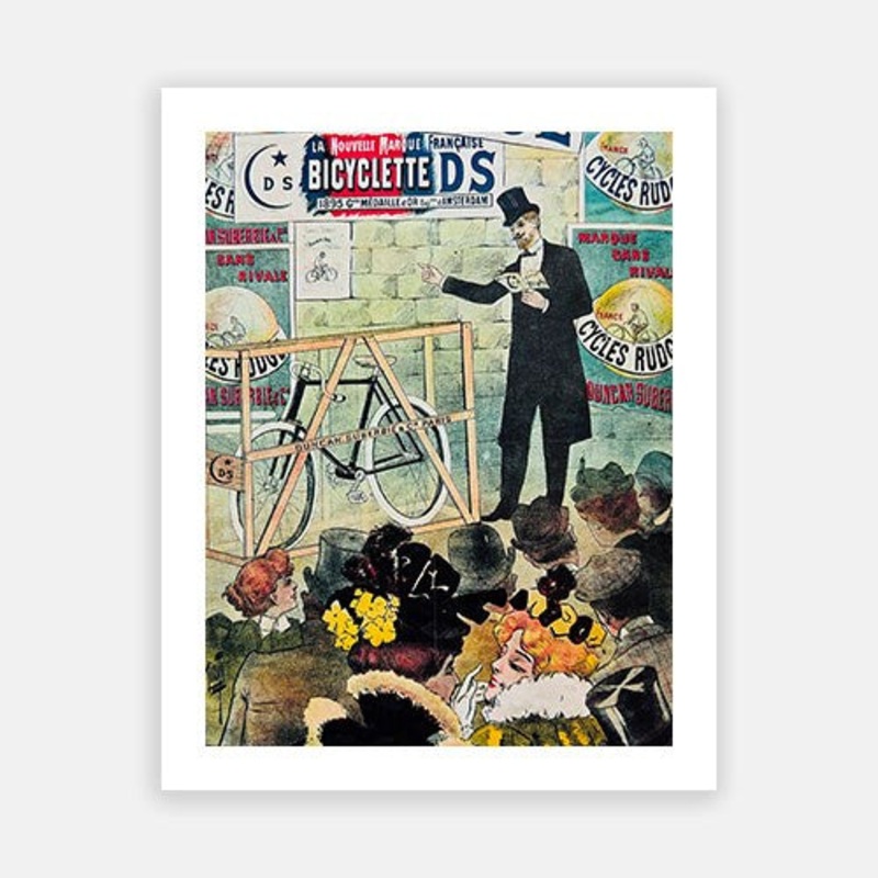 Art Nouveau – Rudge Bicycle|C – 400 x 500|D – 500 x 600|E – 600 x 760|F – 760 x 1000|G – 1000 x 1300|Matt Photographic Paper|Canvas|None|White|Black|Scandi