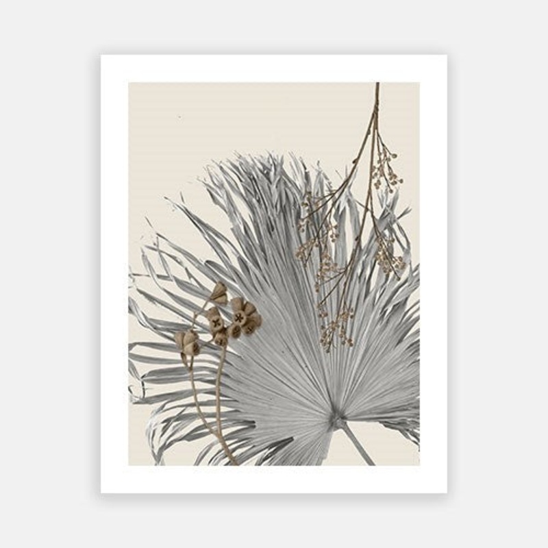 Beige Leaves 02|C – 400 x 500|D – 500 x 600|E – 600 x 760|F – 760 x 1000|G – 1000 x 1300|Matt Photographic Paper|Canvas|None|White|Black|Scandi